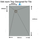 Nassboards Wetroom Shower Tray & Aqua Kit