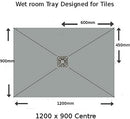 Nassboards Wetroom Shower Tray & Waste Only