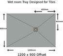 Nassboards Wetroom Shower Tray & Waste Only
