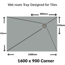 Nassboards Wetroom Shower Tray & Waste Only