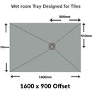 Nassboards Wetroom Shower Tray & Waste Only
