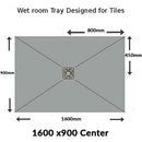 Nassboards Wetroom Shower Tray & Waste Only