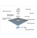 Premium Pro Fast Flow 35 Litre Wetroom, Shower Tray System -Wsk Kit