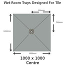 Nassboards Wetroom Shower Tray & Waste Only