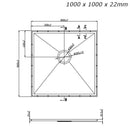 Vinyl Wetroom Complete Kit, WSK Tanking System with Chrome Finish