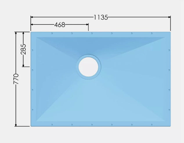 AKW Vinyl Wetroom Tray - Tuff Form Level Access & TF75 Gravity Waste