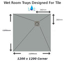 Nassboards Wetroom Shower Tray & Nassboards Premium Tanking System