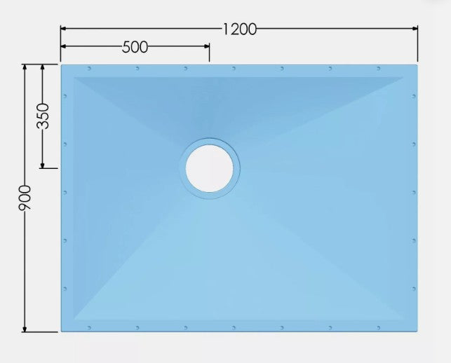 AKW Vinyl Wetroom Tray - Tuff Form Level Access & TF75 Gravity Waste