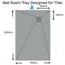 Nassboards Wetroom Shower Tray & Aqua Kit