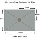 Nassboards Wetroom Shower Tray & Aqua Kit