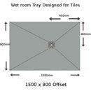 Nassboards Wetroom Shower Tray & Aqua Kit