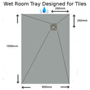 Nassboards Wetroom Shower Tray & Nassboards Premium Tanking System