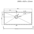 Vinyl Wetroom Complete Kit, WSK Tanking System with Chrome Finish