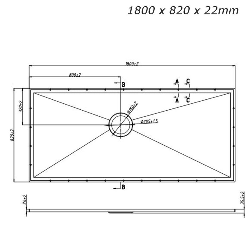 Vinyl Wetroom Tray and Waste Kit System