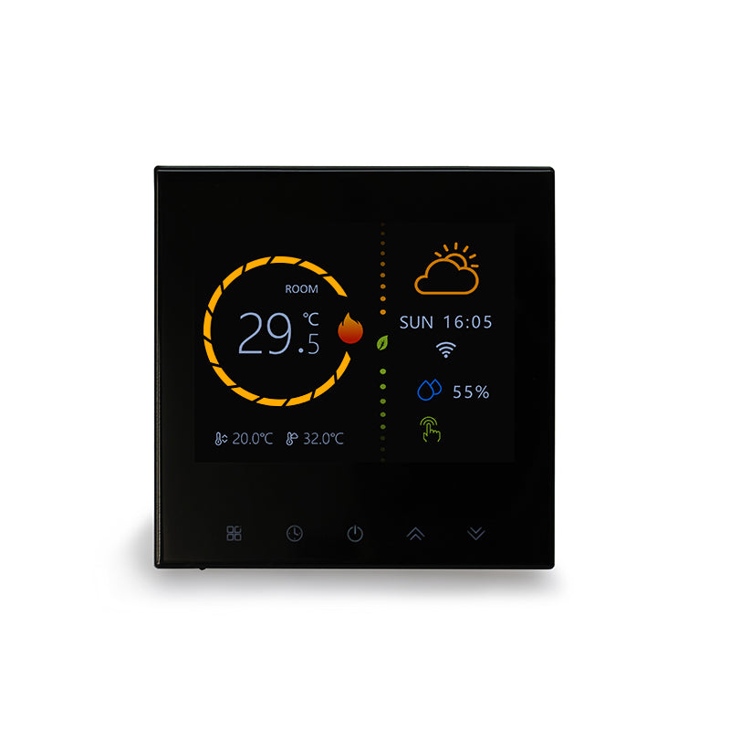 WiFi Electric Thermostat - Compatible with Mobile App, Alexa, Google Home - Temperature Sensor for Floor Heating - BHT2003