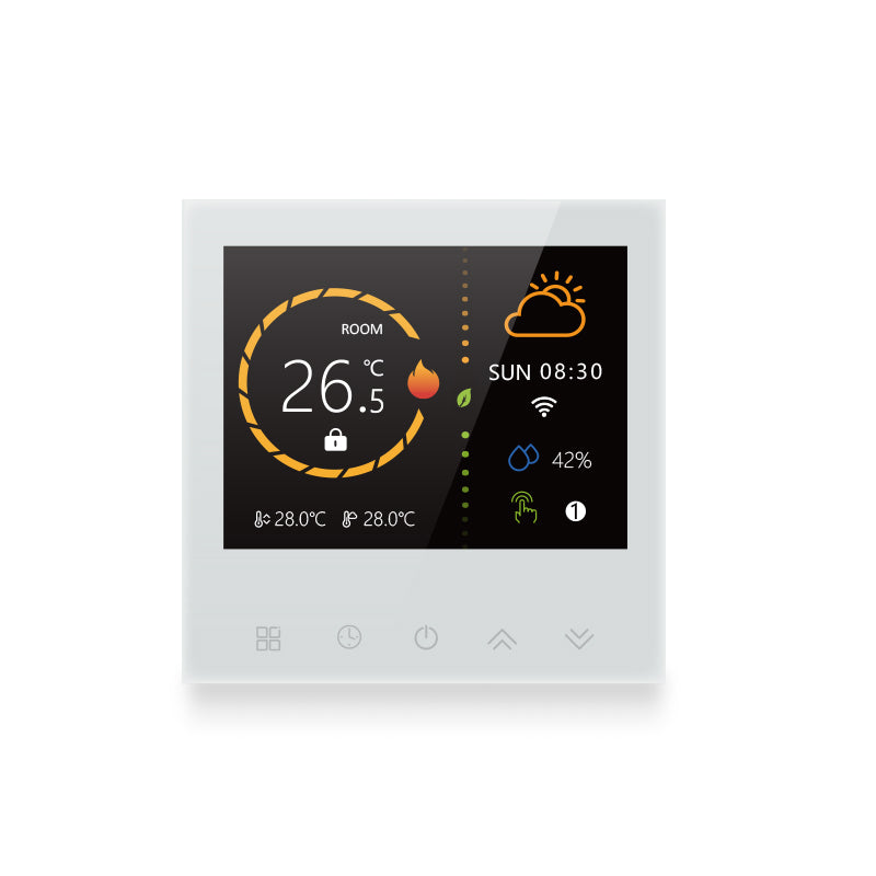 WiFi Electric Thermostat - Compatible with Mobile App, Alexa, Google Home - Temperature Sensor for Floor Heating - BHT2003