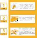 Roll & Stroll Premium Carpet Protector - DIY Self Adhesive Hard Surfaces Blue