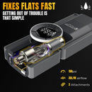 Instant Power Jump Starters - Jump Starter Power Pack and Air Compressor 2500 Amp 12 Volt - Portable Jump Starter Power Pack