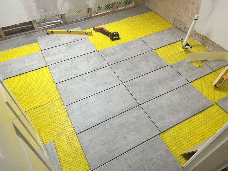 Decoupling Membrane for Newly Laid Floors Anti-Crack, Waterproof Yellow