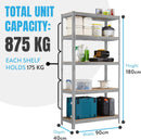 Nassboards Garage Shelving Units - Shelves and Shelving Unit for Garage Storage, Heavy-Duty Storage Unit and Storage Shelves- Metal, Boltless