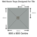 Nassboards Wetroom Shower Tray & Waste Only