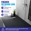Linear Vinyl Wetroom Tray, Waste, Grate & Premium Tanking Kit
