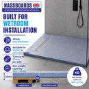 Linear Vinyl Wetroom Tray, Waste, Grate & Premium Tanking Kit