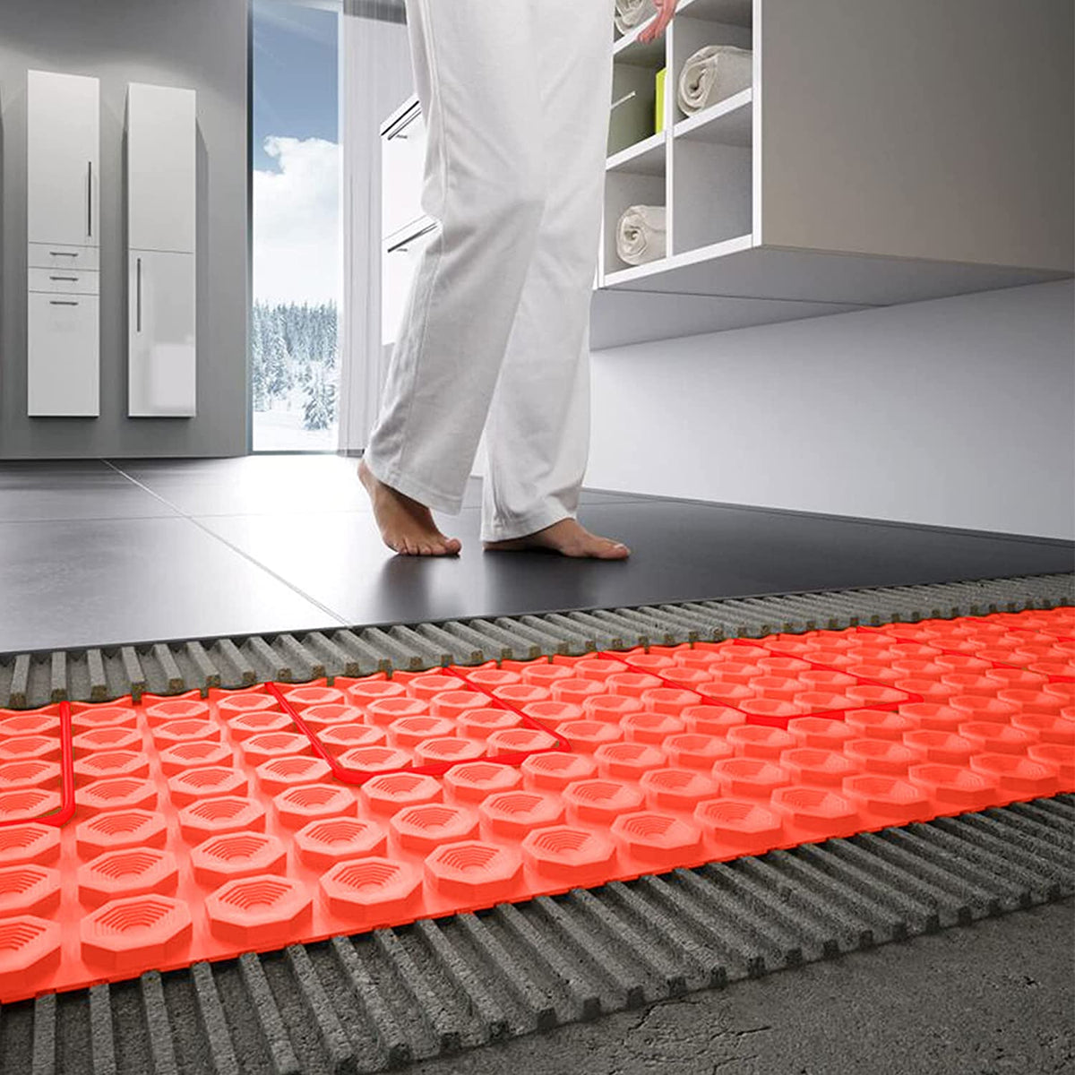 electric underfloor heating ditra heat duo kit