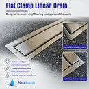 Linear Vinyl Wetroom Tray, Waste, Grate & Premium Tanking Kit