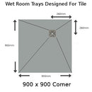 Nassboards Wetroom Shower Tray & Aqua Kit