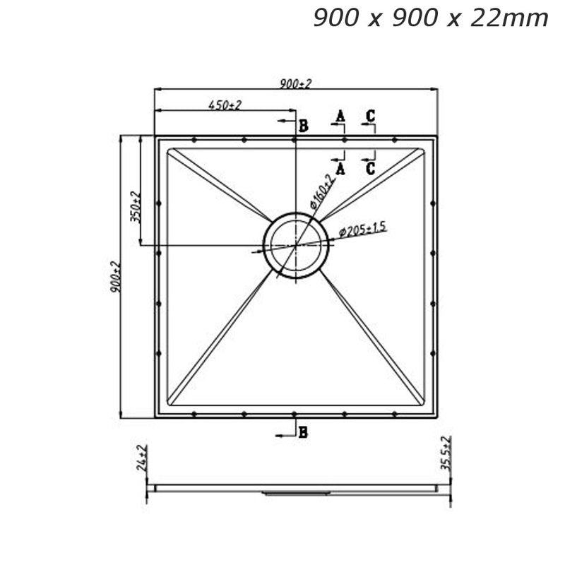 Vinyl Wetroom Tray and Waste Kit System with CTW01 Waste