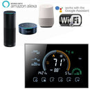 Nassboards Smart 8000 Thermostat - For Electric Underfloor Heating, Remote & Wifi Control, Programmable, Digital & Compatible with Wifi, Alexa - Installation Kit Included