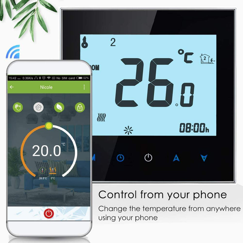 BCA 1000 Wifi Electric Thermostat - Simple Installation, Alexa, Google Home, Wifi Control