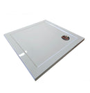 Acrylic Gloss Square White Shower Tray 40mm Light Weight, Life Time Warranty