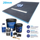 UNWANTED RETURN  20mm Linear Wetroom Kit, with Premium Tanking Kit