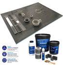 Pro Linear System 50-Litre High Flo Waste, Premium Tanking Kit