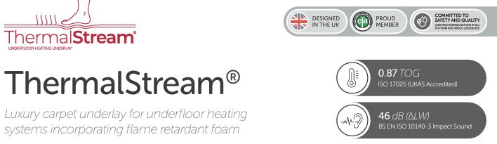 ThermalStream Underfloor Heating Underlay - Covers 15m