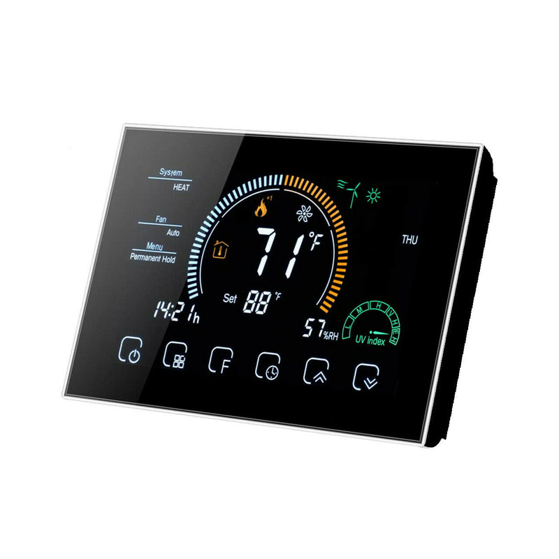 Nassboards Smart 8000 Thermostat - For Electric Underfloor Heating, Remote & Wifi Control, Programmable, Digital & Compatible with Wifi, Alexa - Installation Kit Included