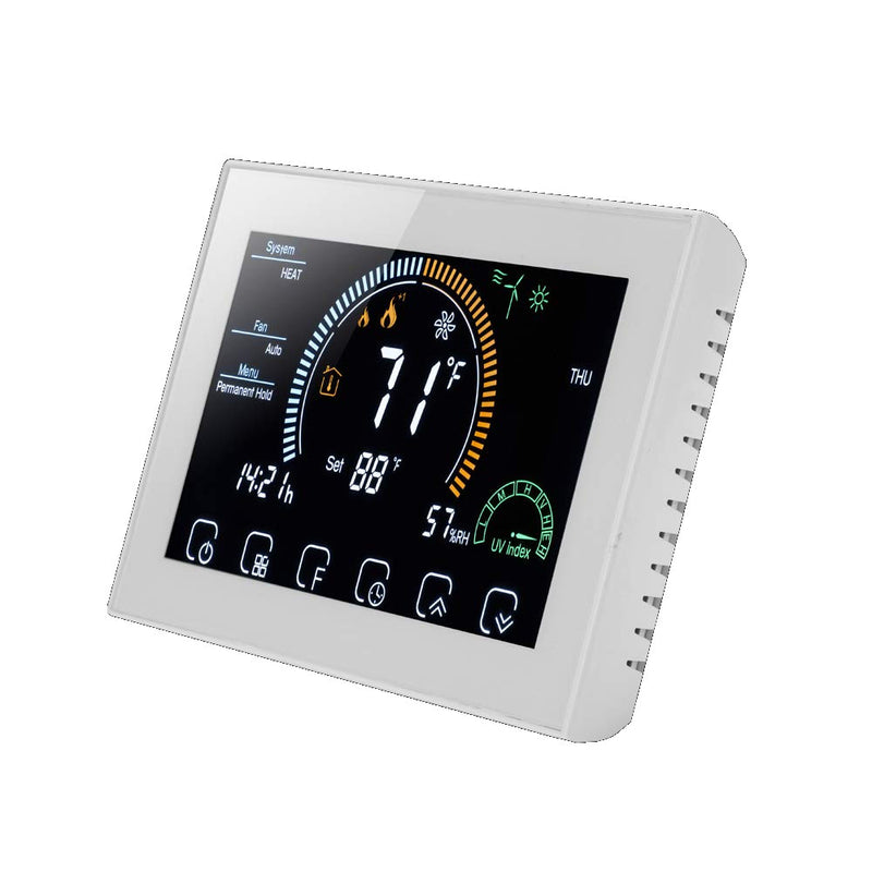 Nassboards Smart 8000 Thermostat - For Electric Underfloor Heating, Remote & Wifi Control, Programmable, Digital & Compatible with Wifi, Alexa - Installation Kit Included