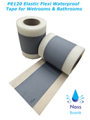 Nassband PE120 Elastic Band Waterproof Tanking Tape - Aqua Elastic 10m