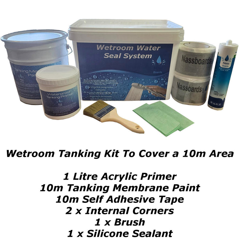 Aquaseal Wet Room System Waterproof Membrane & Complete Kit