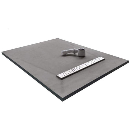30mm Linear Wetroom Shower Tray with Grate and Drain - Perfect for Renovating Bathrooms