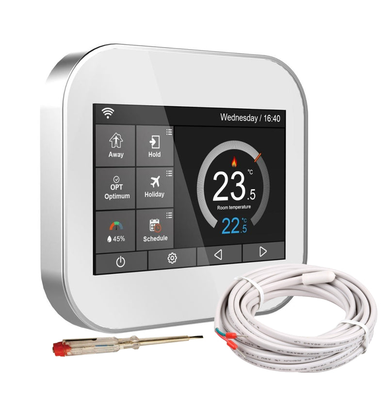 Nassboards MC6 Smart Wifi Electric Thermostat - Alexa, Google Home, Wifi Control
