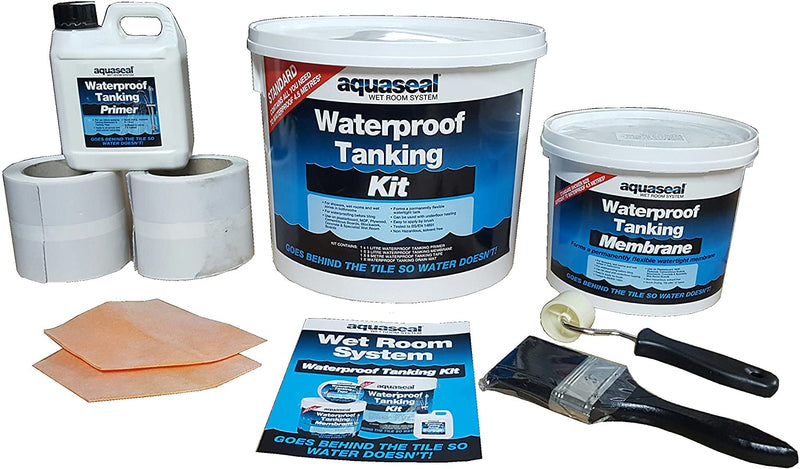 30mm Nassboards Linear Wetroom Shower Tray & Aqua Kit