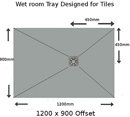 Wetroom Kit Square Grate Tile Base Tray & Waste System (Y/S)
