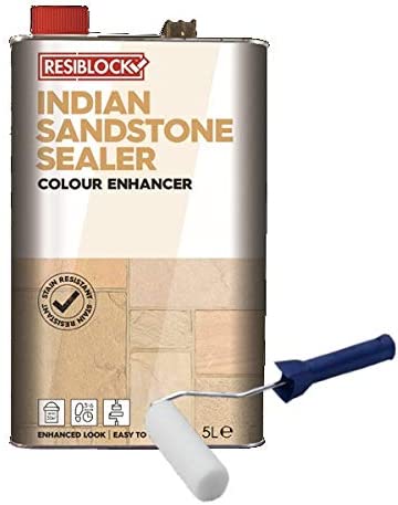 Resiblock Sandstone Sealer Indian Sandstone Sealer Colour Enhancer - Urethane Based Sealer & Colour Enhacer with UV Resistance