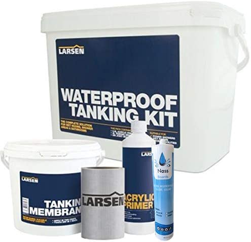 Larsen Wet Room System Waterproof Tanking Kit - Kit for Wetrooms, Bathrooms
