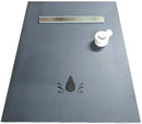 Linear 20mm Wetroom Shower Tray, Waste & Grate