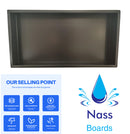 Nassboards Shower Niche Metal, Waterproof Shelving Unit, Matt Black