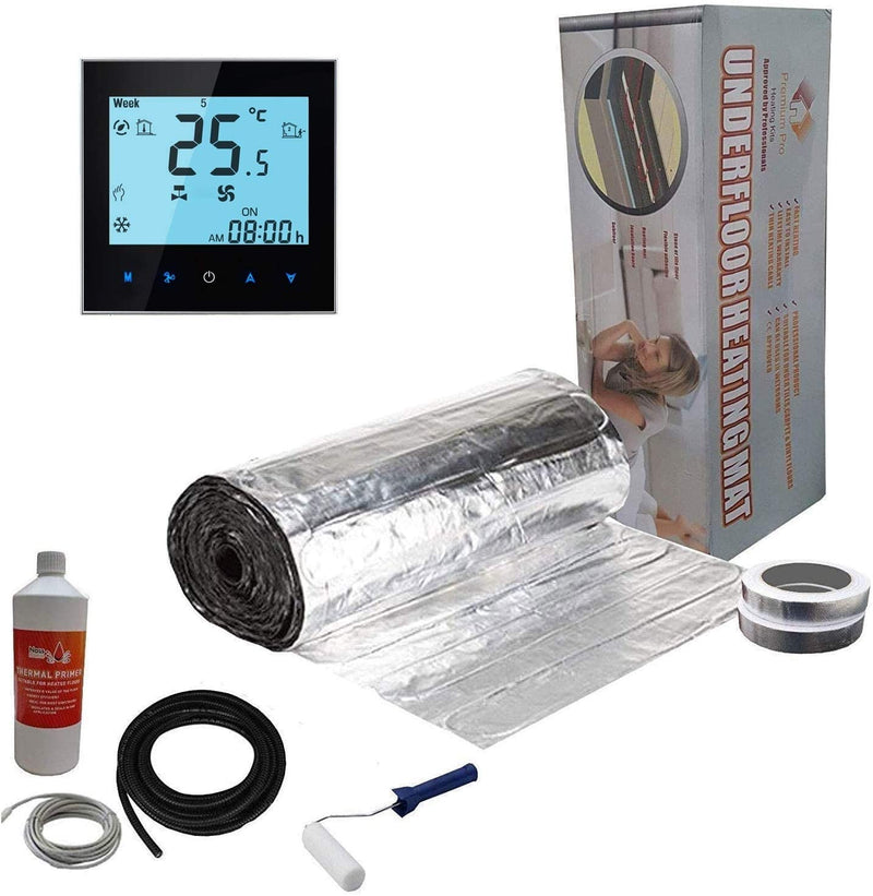 Elite Electric Underfloor Foil Heating Kit 150w per m² with WiFi Enabled Thermostat